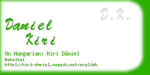 daniel kiri business card